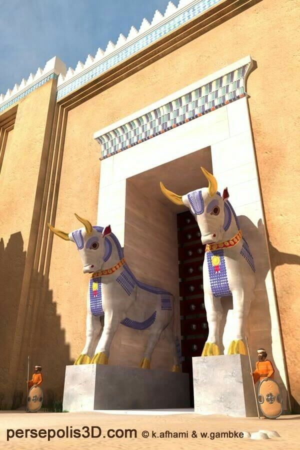 دروازه ورودی پرسپولیس با گاوهای بالدار