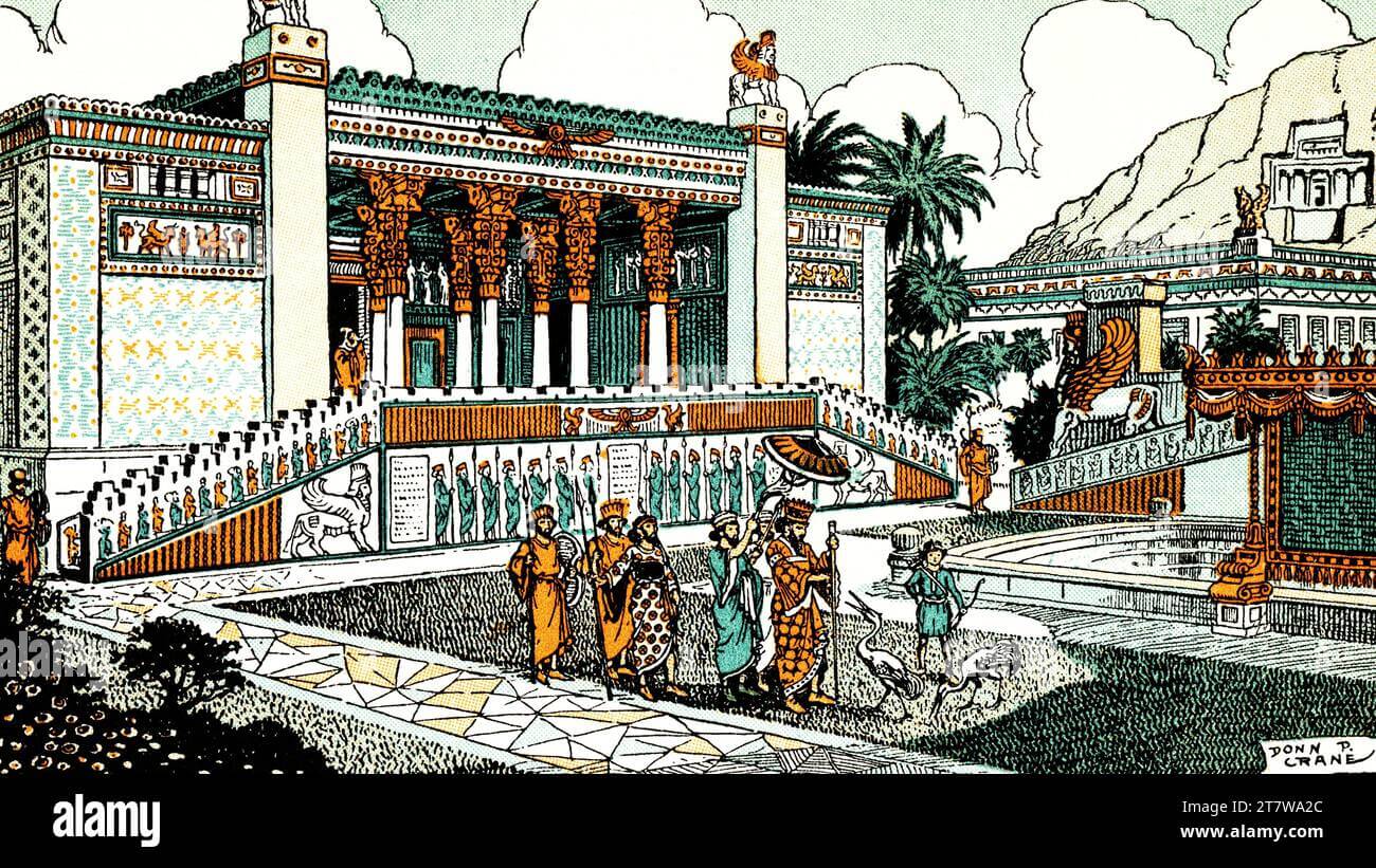 نمای کلی کاخ‌های پرسپولیس